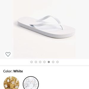 Case of flip flops for dancing at a wedding